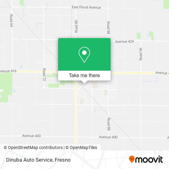 Dinuba Auto Service map