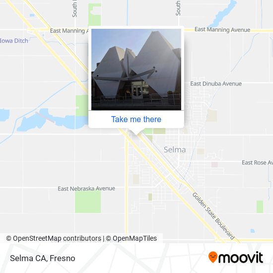 Selma CA map