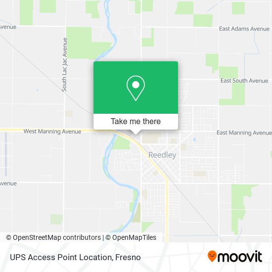 UPS Access Point Location map