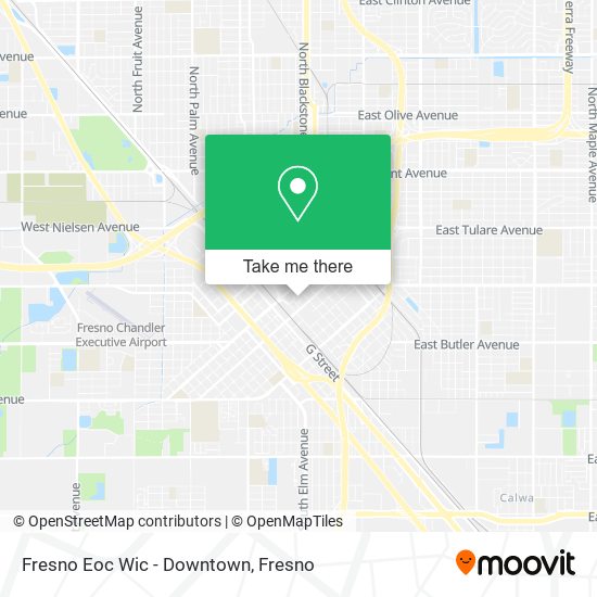 Mapa de Fresno Eoc Wic - Downtown
