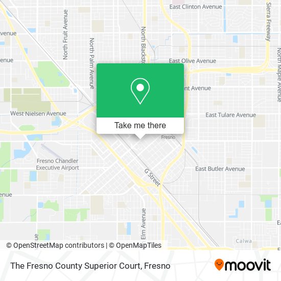 The Fresno County Superior Court map