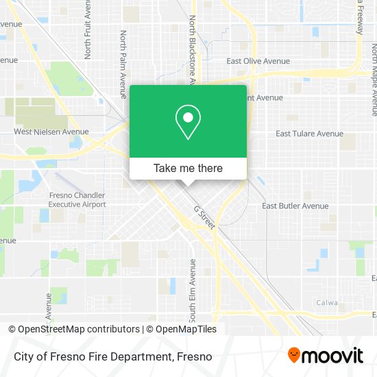 City of Fresno Fire Department map