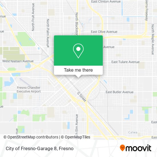 City of Fresno-Garage 8 map