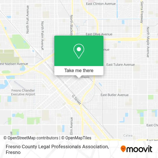 Fresno County Legal Professionals Association map