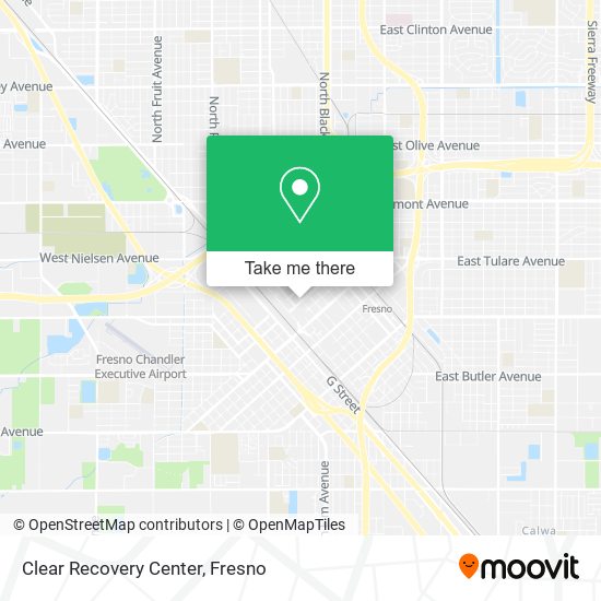 Clear Recovery Center map