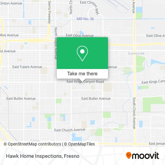 Hawk Home Inspections map