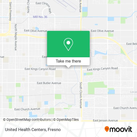 United Health Centers map