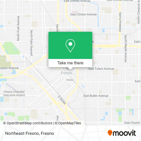 Mapa de Northeast Fresno