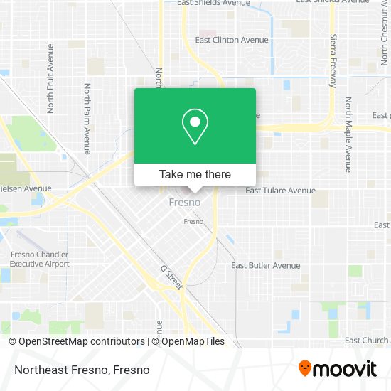 Northeast Fresno map