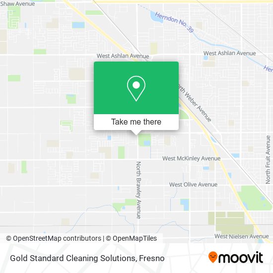 Gold Standard Cleaning Solutions map