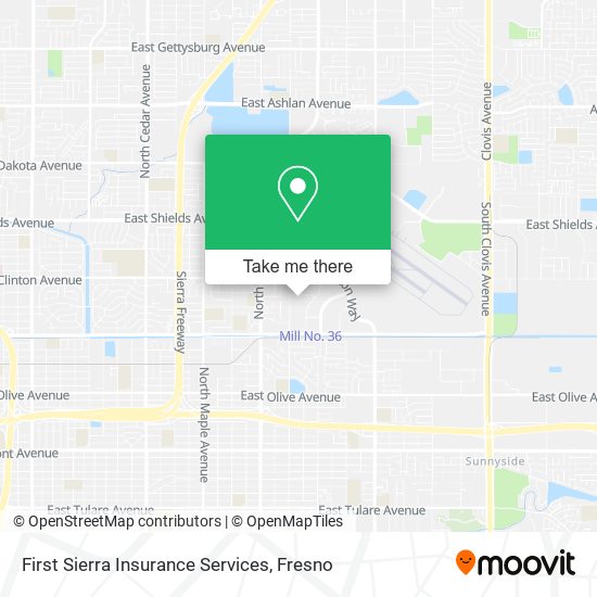 First Sierra Insurance Services map