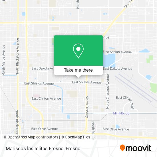 Mariscos las Islitas Fresno map