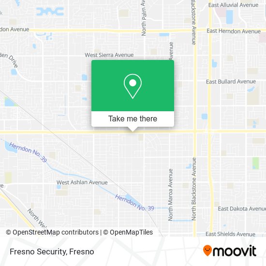 Fresno Security map