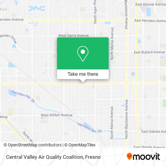 Mapa de Central Valley Air Quality Coalition