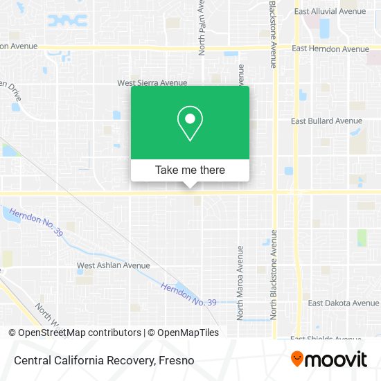 Central California Recovery map