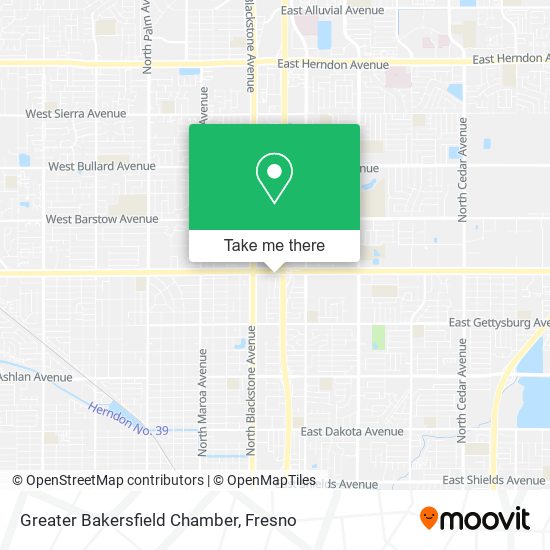 Greater Bakersfield Chamber map