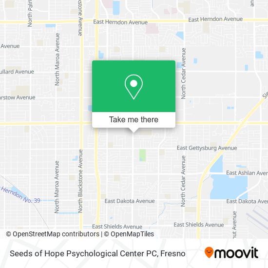 Seeds of Hope Psychological Center PC map