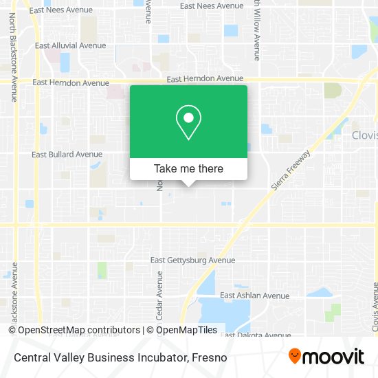 Central Valley Business Incubator map