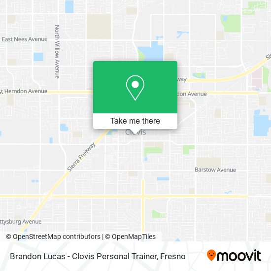 Mapa de Brandon Lucas - Clovis Personal Trainer