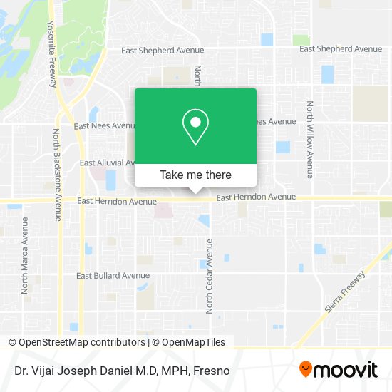 Dr. Vijai Joseph Daniel M.D, MPH map