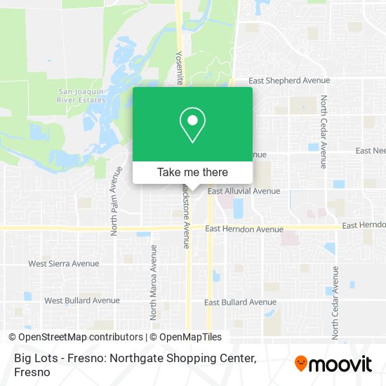 Mapa de Big Lots - Fresno: Northgate Shopping Center