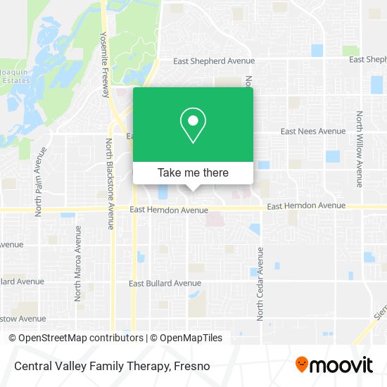 Central Valley Family Therapy map