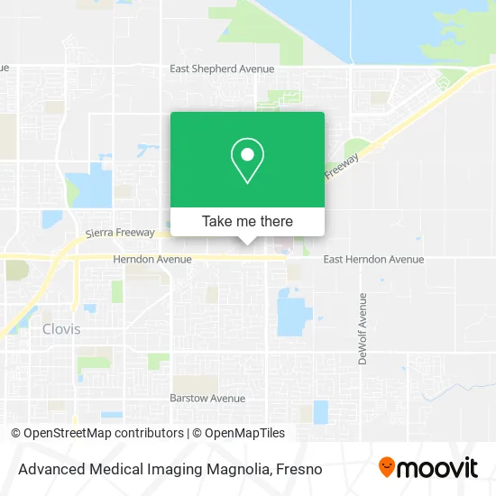 Mapa de Advanced Medical Imaging Magnolia