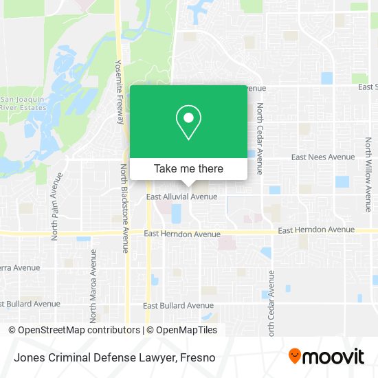 Jones Criminal Defense Lawyer map