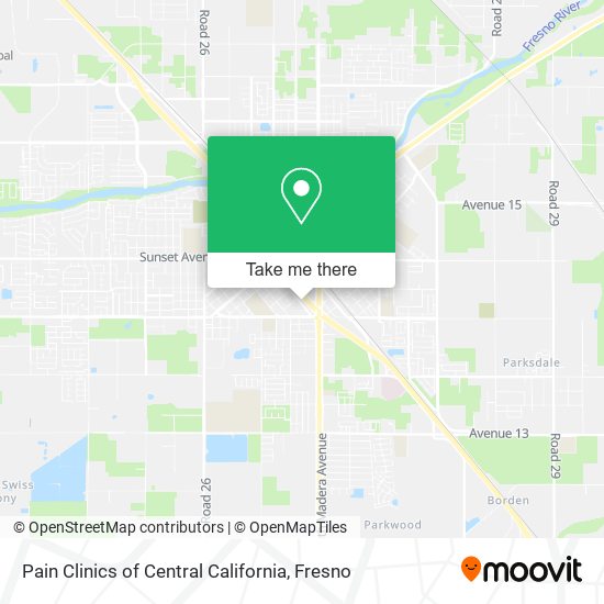 Pain Clinics of Central California map