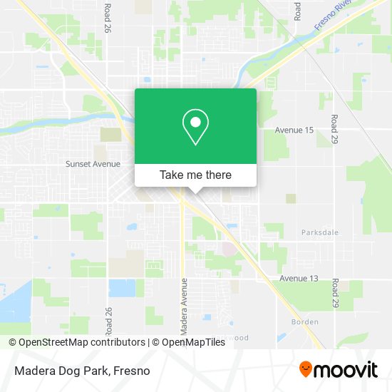 Madera Dog Park map