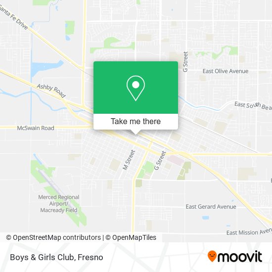 Boys & Girls Club map