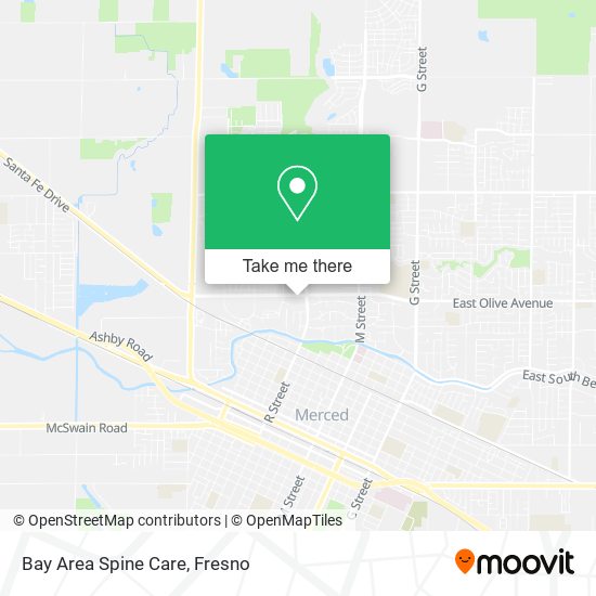 Bay Area Spine Care map