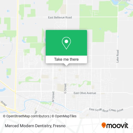 Merced Modern Dentistry map