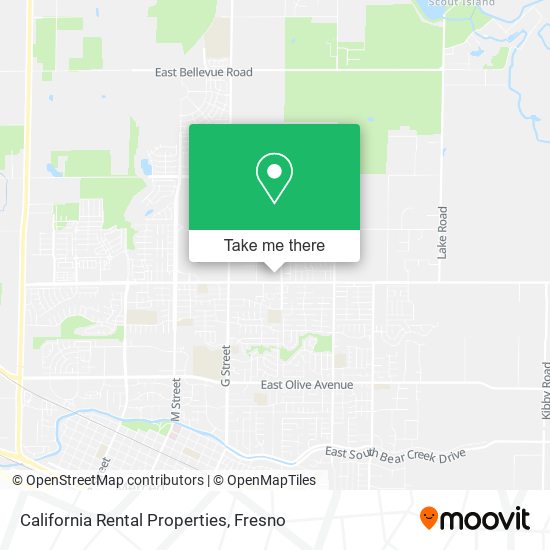 California Rental Properties map