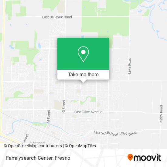 Mapa de Familysearch Center