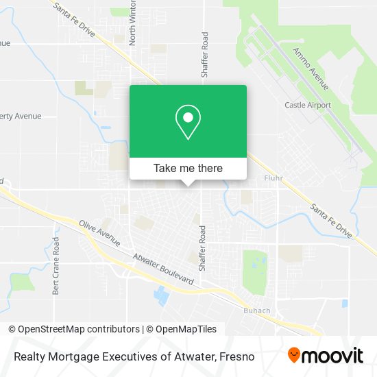 Realty Mortgage Executives of Atwater map