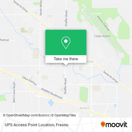 UPS Access Point Location map