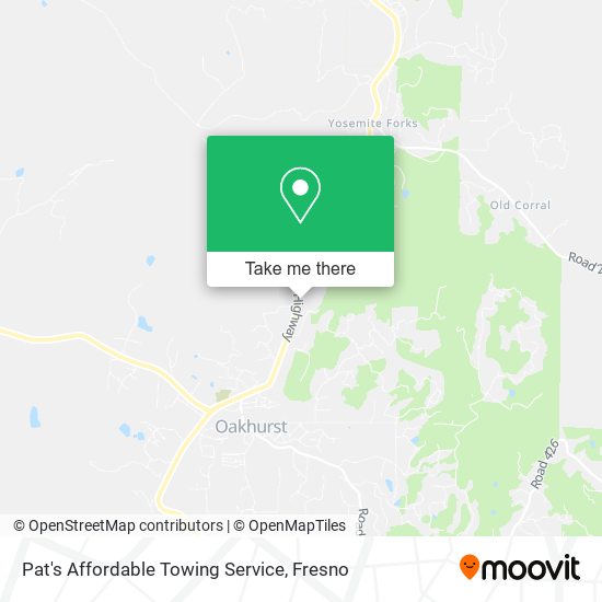 Pat's Affordable Towing Service map