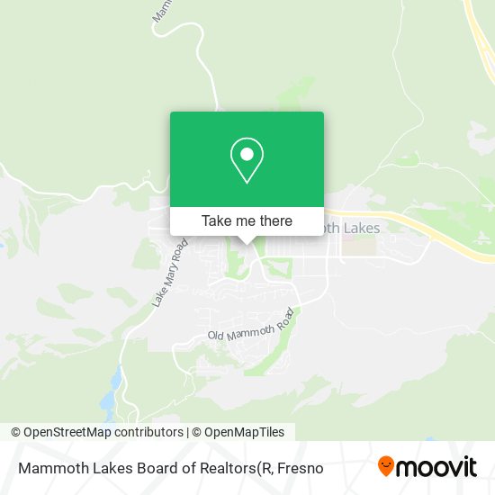 Mammoth Lakes Board of Realtors map