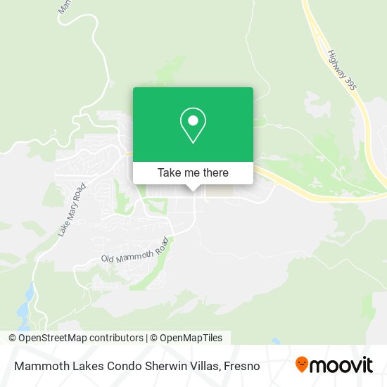 Mammoth Lakes Condo Sherwin Villas map