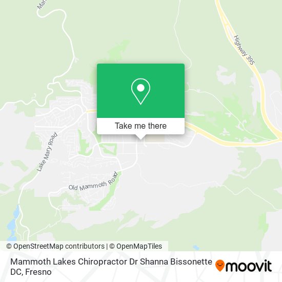Mapa de Mammoth Lakes Chiropractor Dr Shanna Bissonette DC