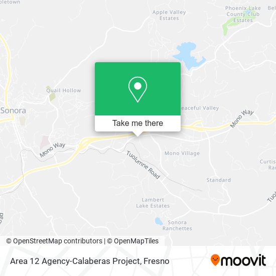 Area 12 Agency-Calaberas Project map