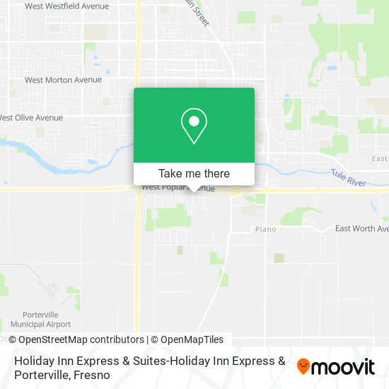 Mapa de Holiday Inn Express & Suites-Holiday Inn Express & Porterville