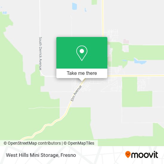 West Hills Mini Storage map