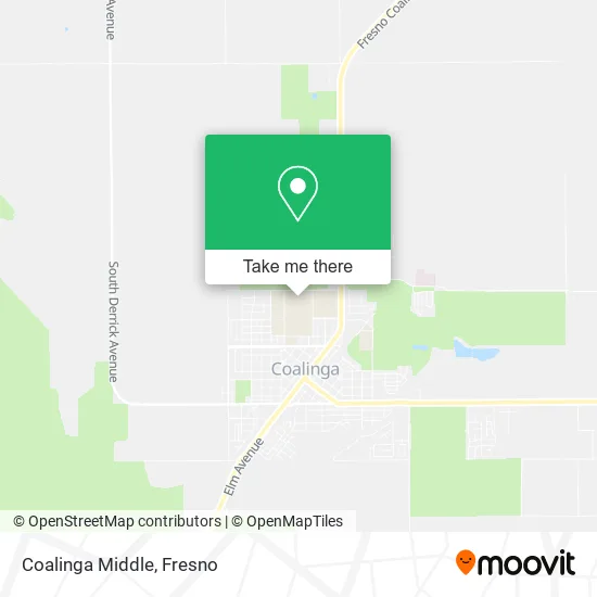 Coalinga Middle map