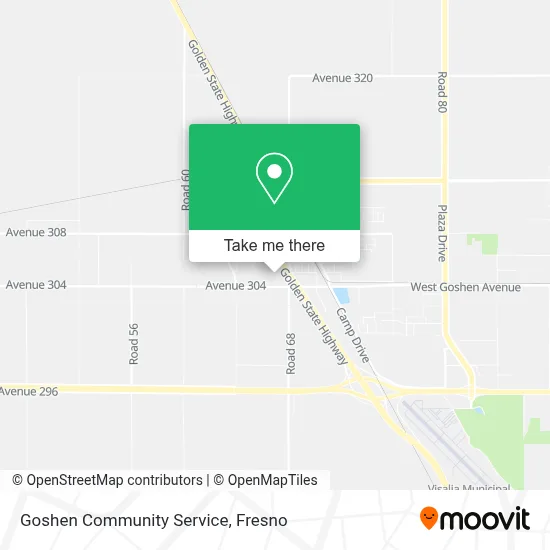 Goshen Community Service map