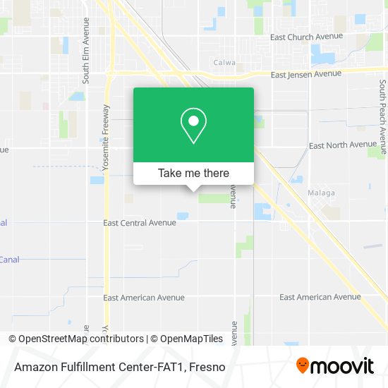 Amazon Fulfillment Center-FAT1 map