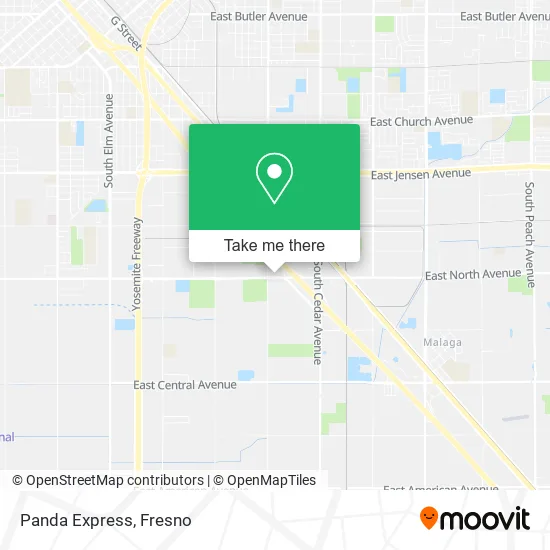 Mapa de Panda Express