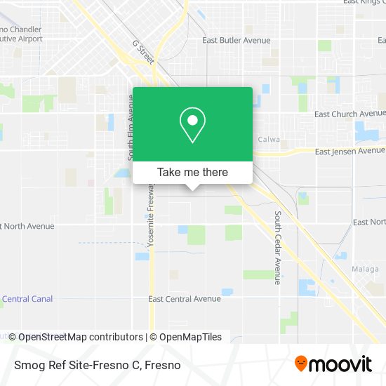 Mapa de Smog Ref Site-Fresno C