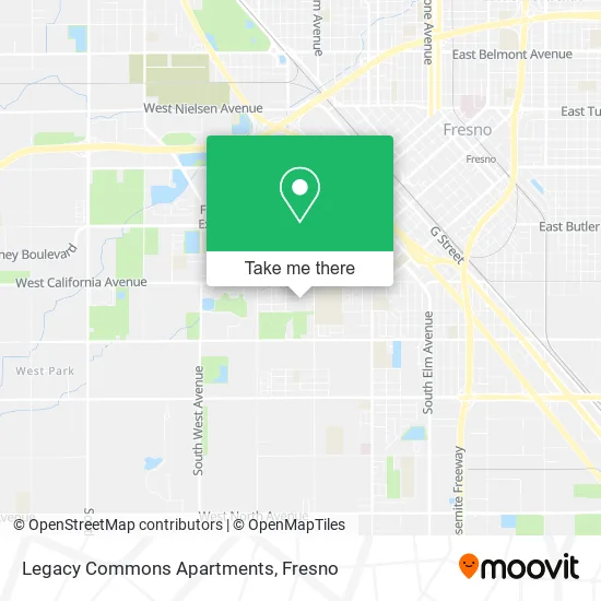 Legacy Commons Apartments map